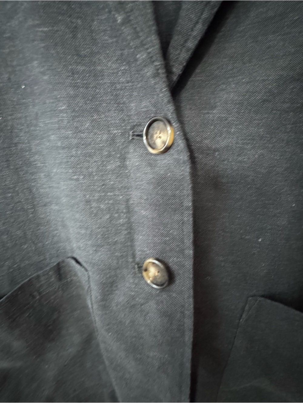 Marine Layer Flora Hemp Blazer Navy Size M NWT $168 MSRP - Picture 4 of 6